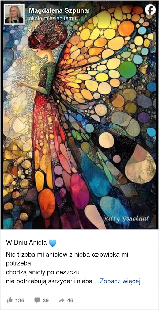 Magdalena Szpunar. Człowieka mi potrzeba